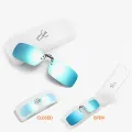 Clip-M - Rectangle Blue Clip On Sunglasses for Men & Women
